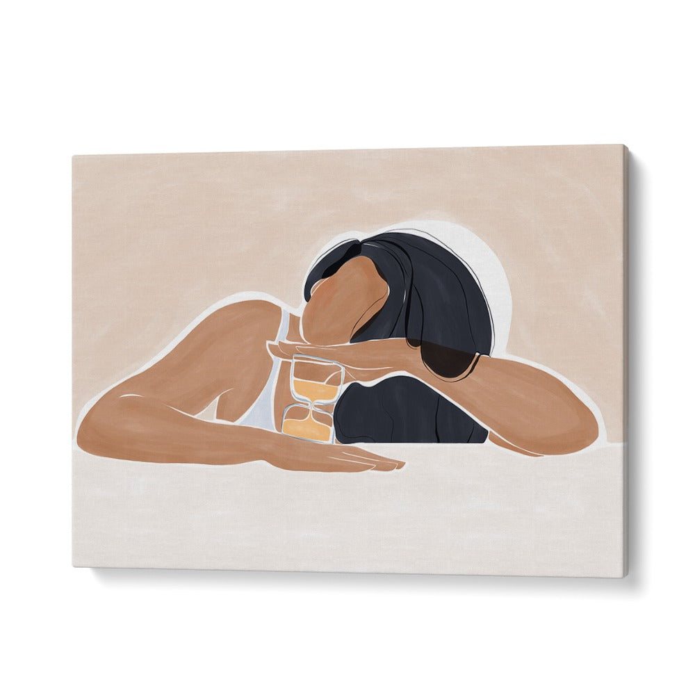 Stunning illustration of Women With Glass, Portraits by Ivy Green, showcasing elegance and artistry on premium canvas.