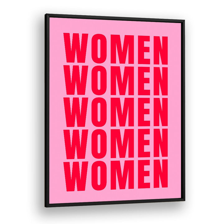 Bold typography poster featuring "WOMEN...WOMEN , QUOTES" by Athene Fritsch, celebrating women's strength and resilience.