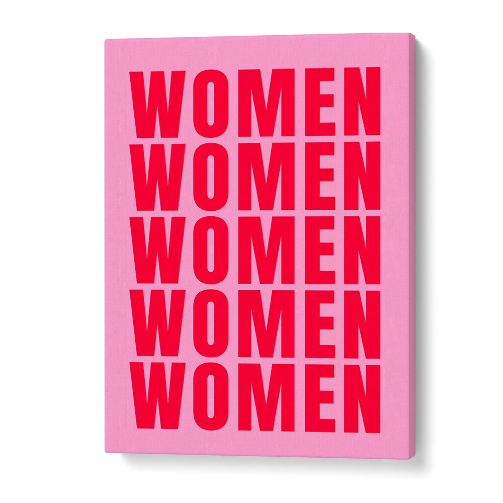 Bold typography poster featuring empowering "WOMEN...WOMEN , QUOTES" by Athene Fritsch for inspiring wall décor.