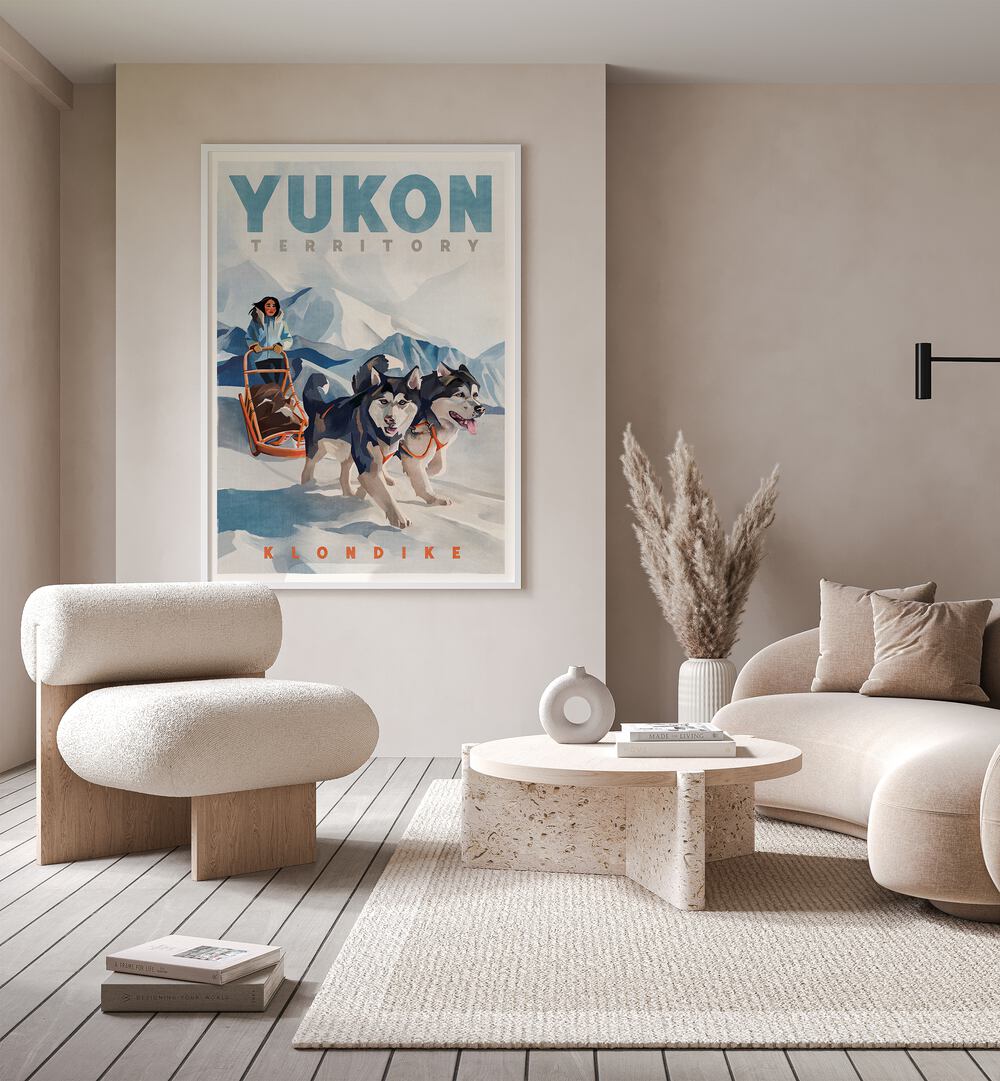YUKON POSTER, TRAVEL POSTERS enhance your space with stunning art that celebrates the beauty of the Yukon.