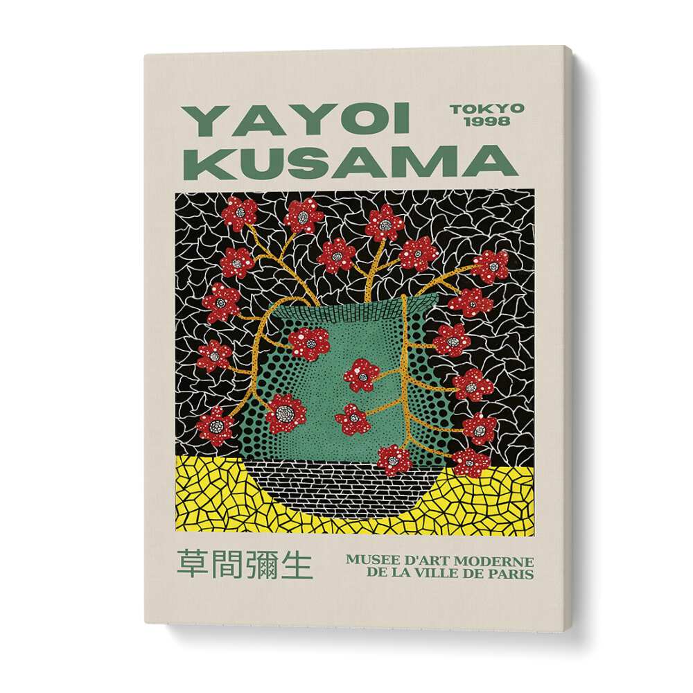 Yayoi Kusama-Tokyo 1998 Musee D-Art Moderne De La Ville De Paris By Yayoi Kusama Japanese Vintage Paintings in Gallery Wrap