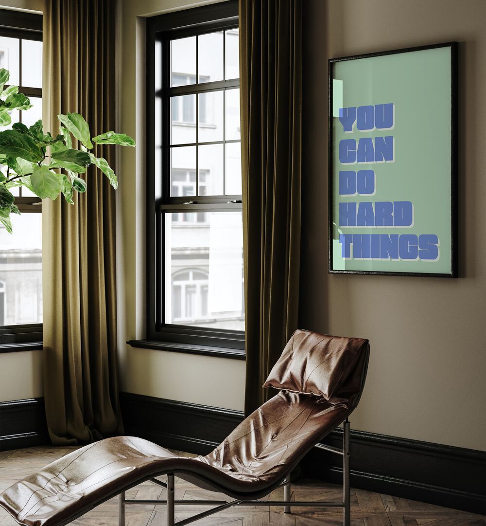 Uplift your space with YOU CAN DO , QUOTES typography poster by Athene Fritsch, promoting motivation and empowerment.