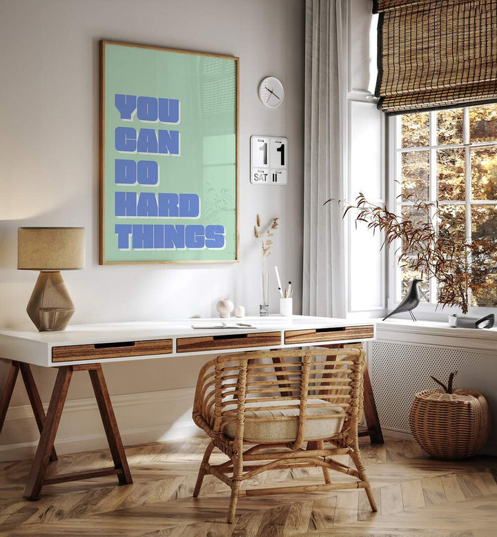 Motivate your space with Athene Fritsch's "YOU CAN DO, QUOTES" typography poster, inspiring daily empowerment.