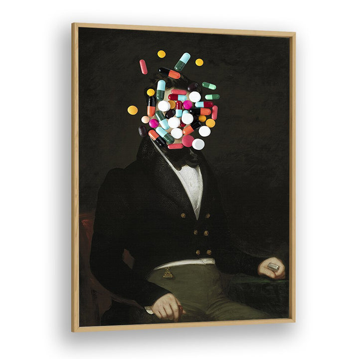 "YOU CAN MAKE IT RIGHT, ALTERED ART PRINTS in a stylish oak frame, transforming any space with modern elegance."