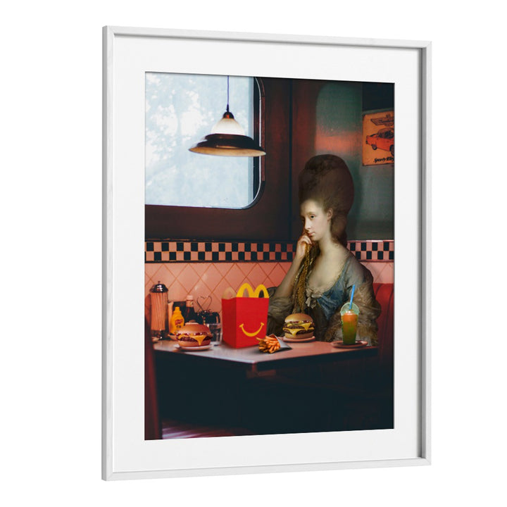 Elegant YOU LEFT ME THROWN, ALTERED ART PRINTS framed art, blending nostalgia and introspection for your space.