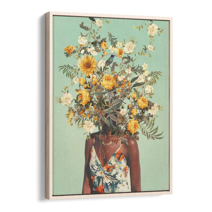 Stunning "You Loved A Thousand Summers Ago" surreal art print by Frank Moth, featuring vibrant floral elements.