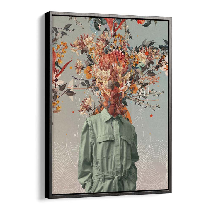 Surreal art print "YOU SMELL LIKE HOME" by Frank Moth, showcasing a floral head and modern aesthetics.