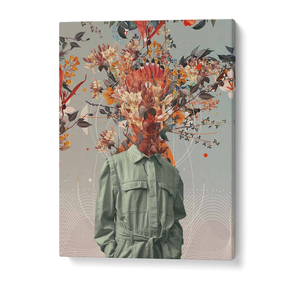 Surreal art print "YOU SMELL LIKE HOME" by Frank Moth, blending modern whimsy with enchanting floral elements.