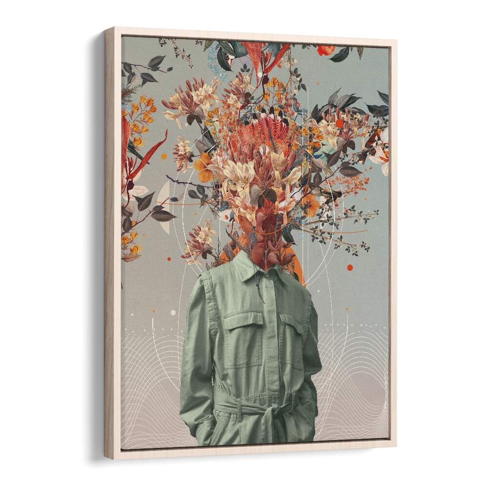 Surreal art print "YOU SMELL LIKE HOME" by Frank Moth, showcasing floral elements and modern design elegance.