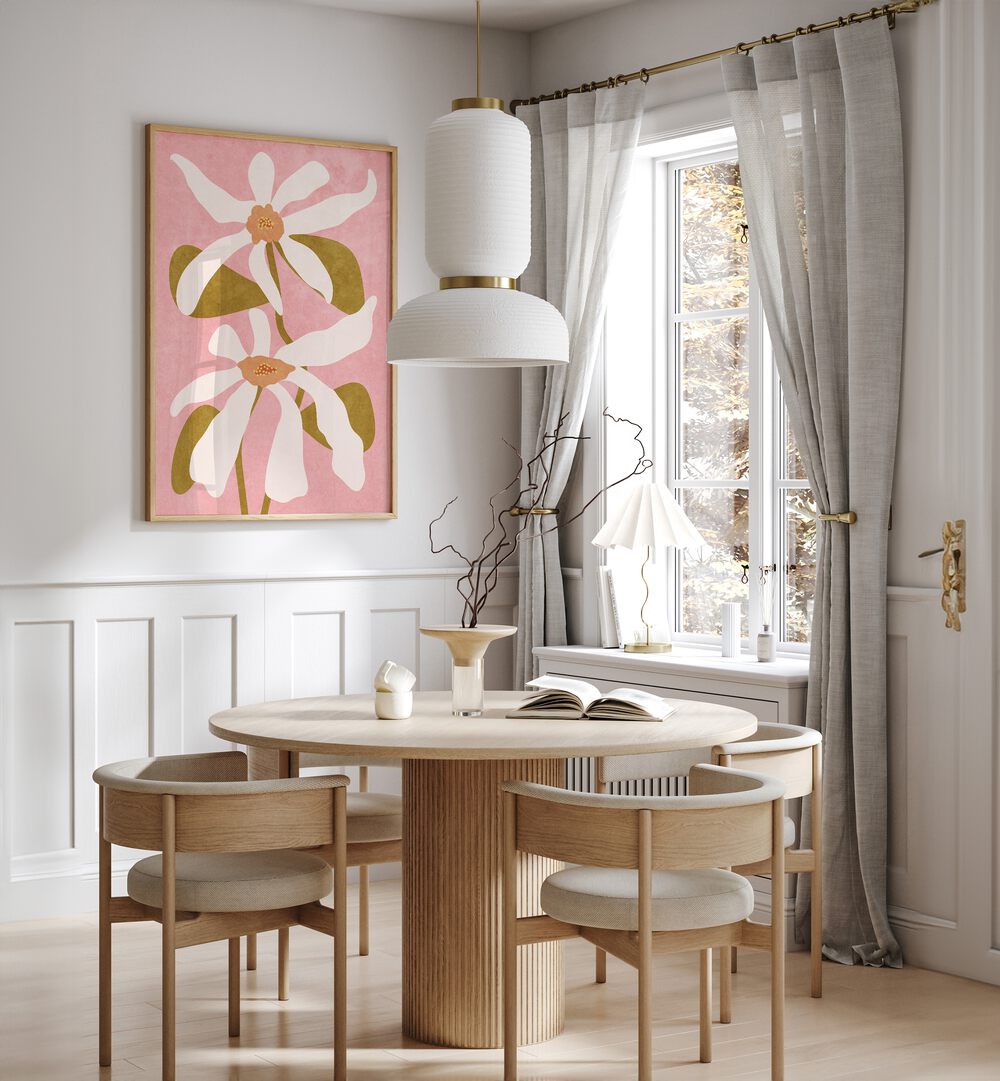 Transform your space with ABSTRACT FLOWERS I, FLORAL FLOWER PAINTINGS by Raissa Oltmanns, perfect for any decor.