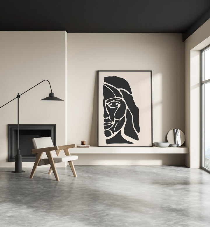 Elevate your decor with the ABSTRACT FACE SERIES I, PORTRAITS by Jay Stanley, showcasing captivating abstract art.