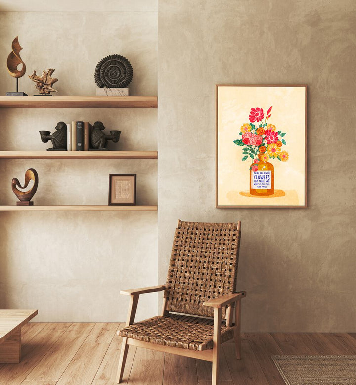 Brighten your space with ALWAYS FLOWERS, FLORAL FLOWER PAINTINGS by Raissa Oltmanns, perfect for any decor.