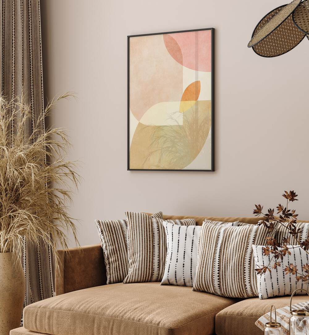 Elevate your decor with AQUA SHAPES I KOPIE, ABSTRACT PAINTINGS by Ana Rut Bre, a stunning modern masterpiece.