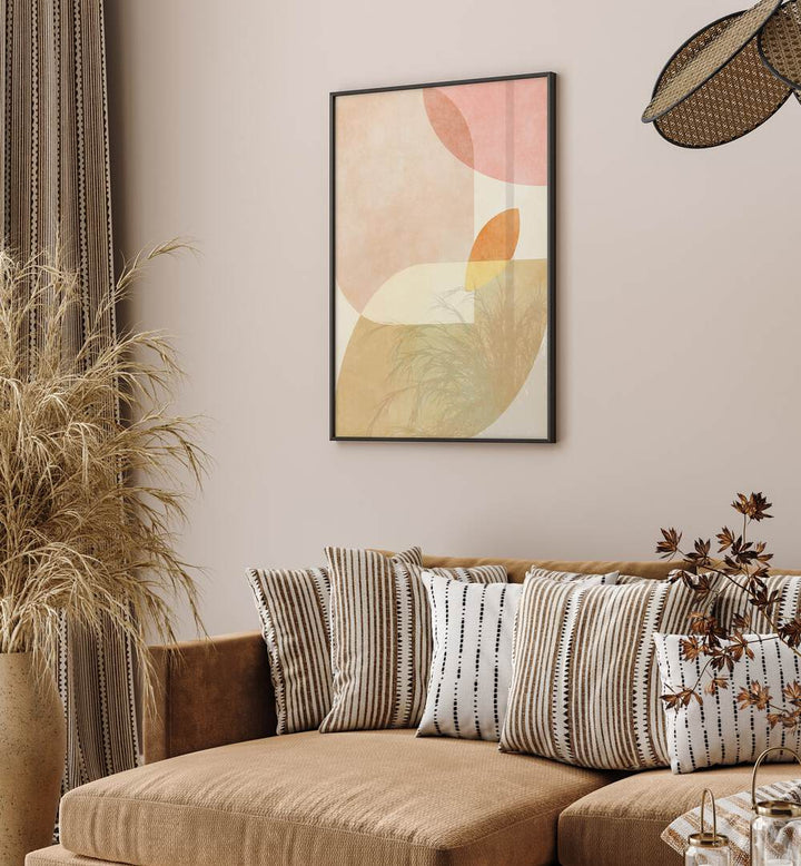 Elevate your decor with AQUA SHAPES I KOPIE, ABSTRACT PAINTINGS by Ana Rut Bre, a stunning modern masterpiece.