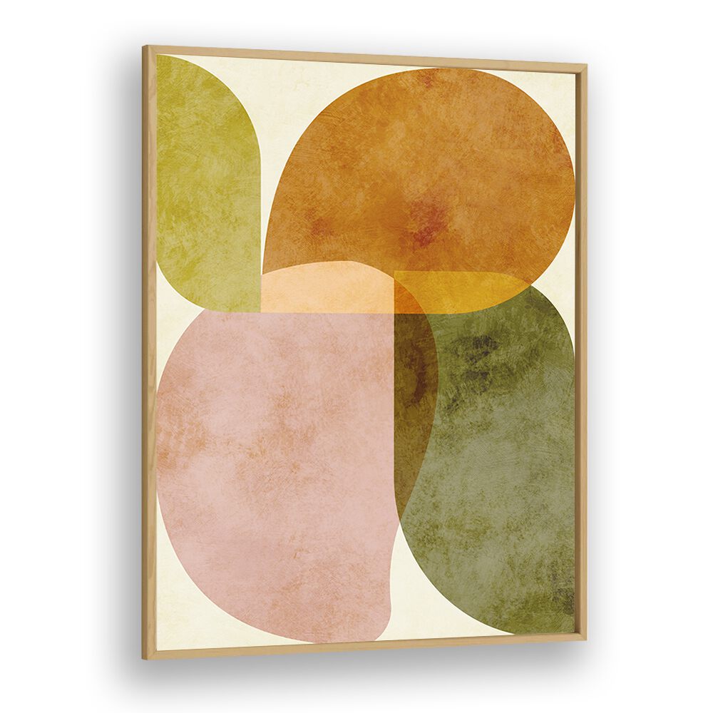 Elevate your decor with AQUA SHAPES III KOPIE, ABSTRACT PAINTINGS by Ana Rut Bre, featuring modern elegance and vibrant colors.