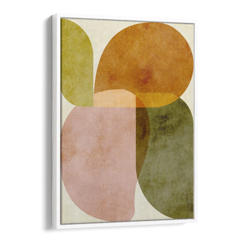 Elevate your decor with AQUA SHAPES III KOPIE, ABSTRACT PAINTINGS by Ana Rut Bre, showcasing vibrant shapes and colors.