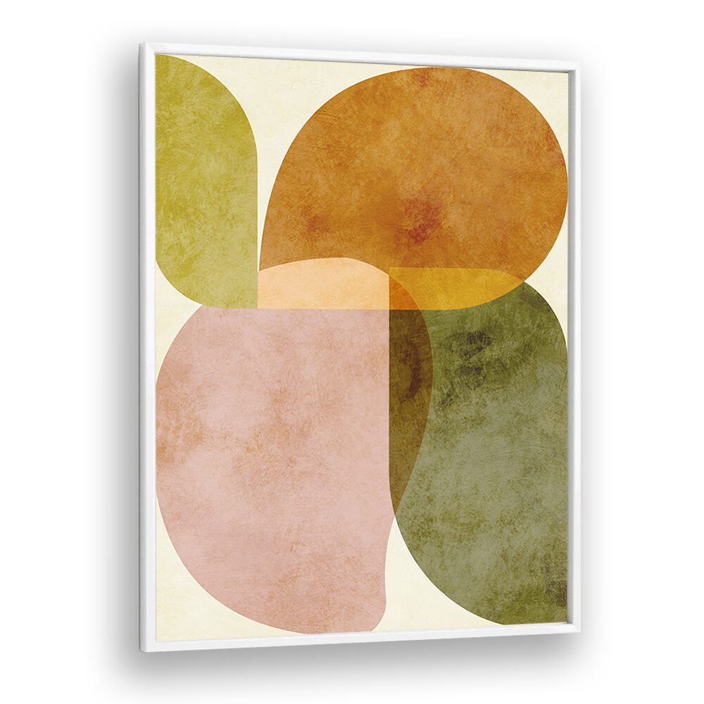 Aqua Shapes III Kopie by Ana Rut Bre showcases modern elegance in abstract paintings with vibrant colors and shapes.