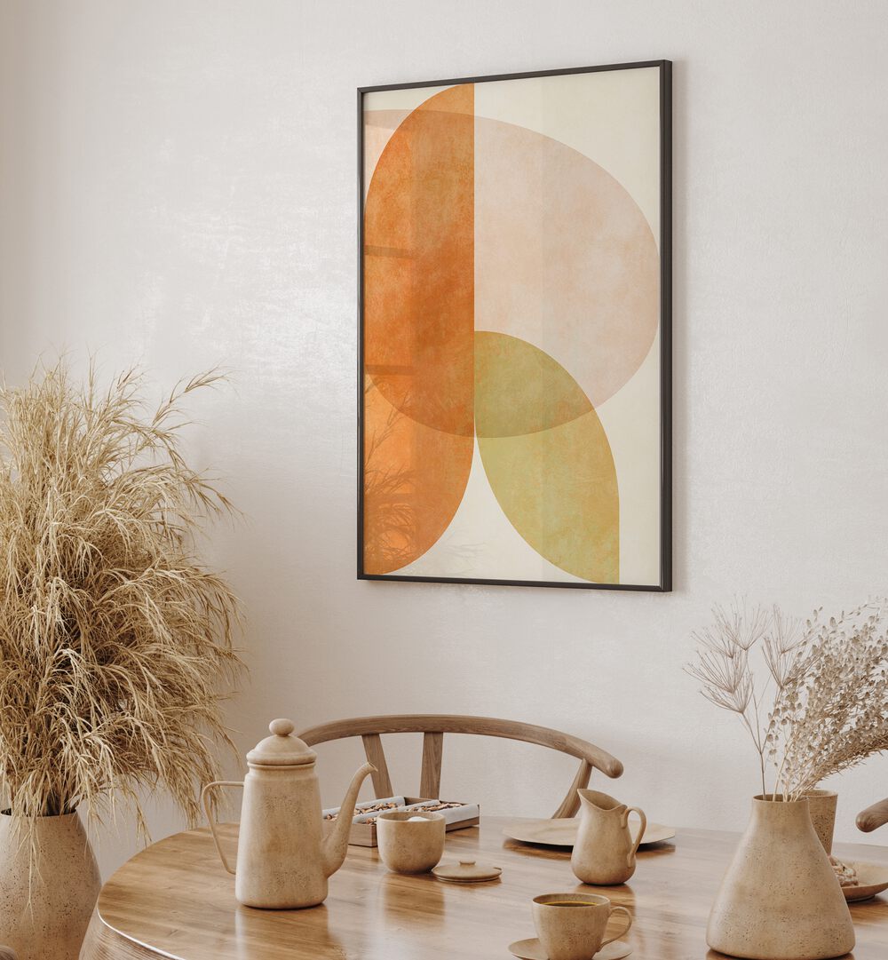 Aqua Shapes IV Kopie, abstract paintings by Ana Rut Bre, enhance modern spaces with vibrant colors and unique design.