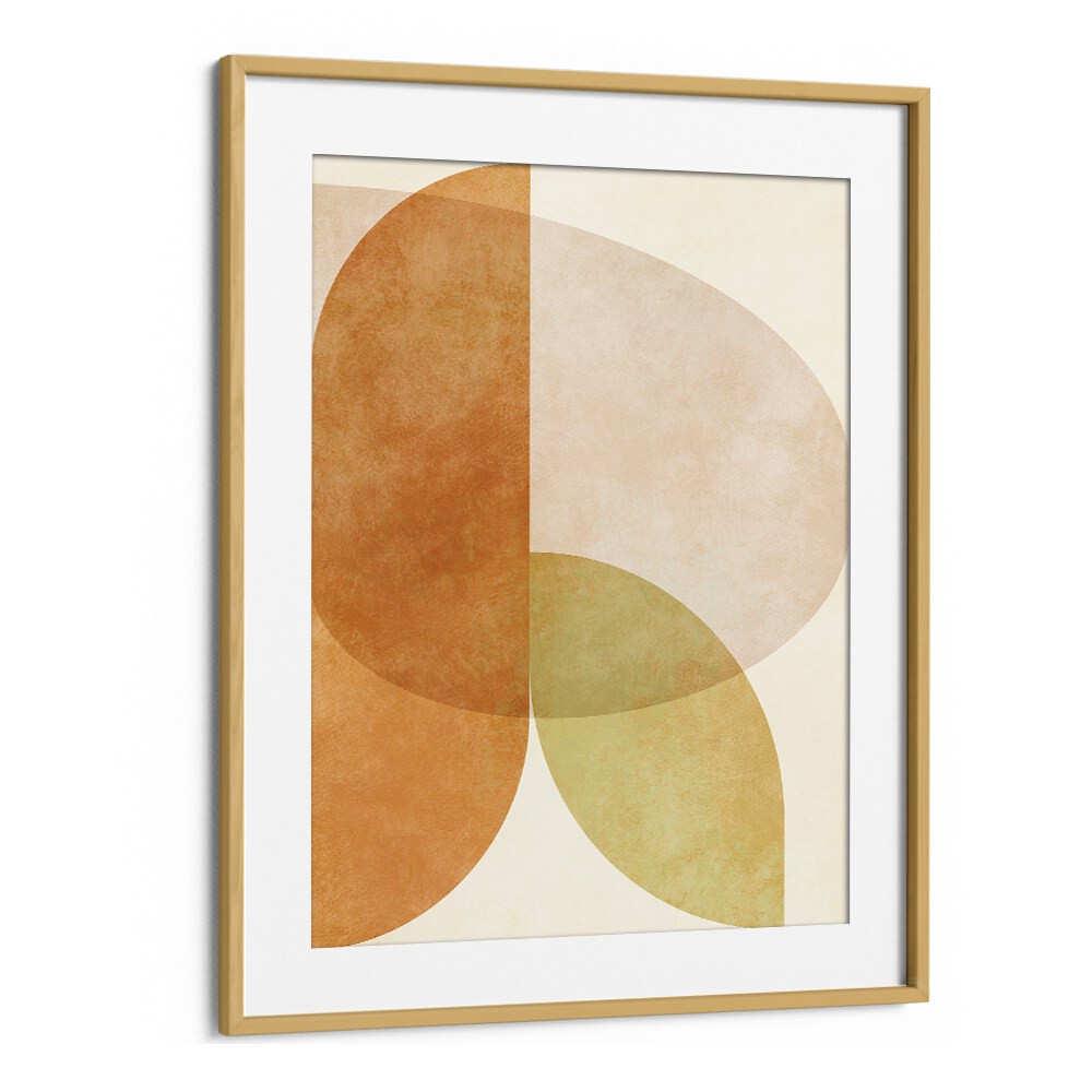 Aqua Shapes IV Kopie, abstract paintings by Ana Rut Bre, framed art featuring vibrant shapes and colors.