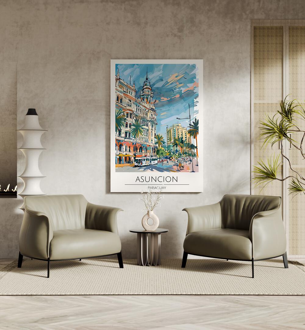 Stunning ASUNCION - PARAGUAY, TRAVEL POSTERS bring the city's vibrant beauty to your space, inspiring wanderlust.