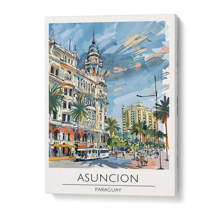 Vibrant ASUNCION - PARAGUAY, TRAVEL POSTERS celebrating the city's culture and beauty, perfect for home decor.