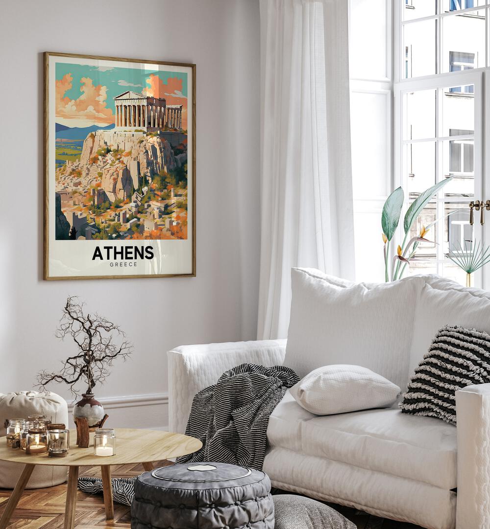 Stunning ATHENS - GREECE I, TRAVEL POSTERS, TRAVEL ART PRINTS capturing iconic landmarks and serene landscapes.