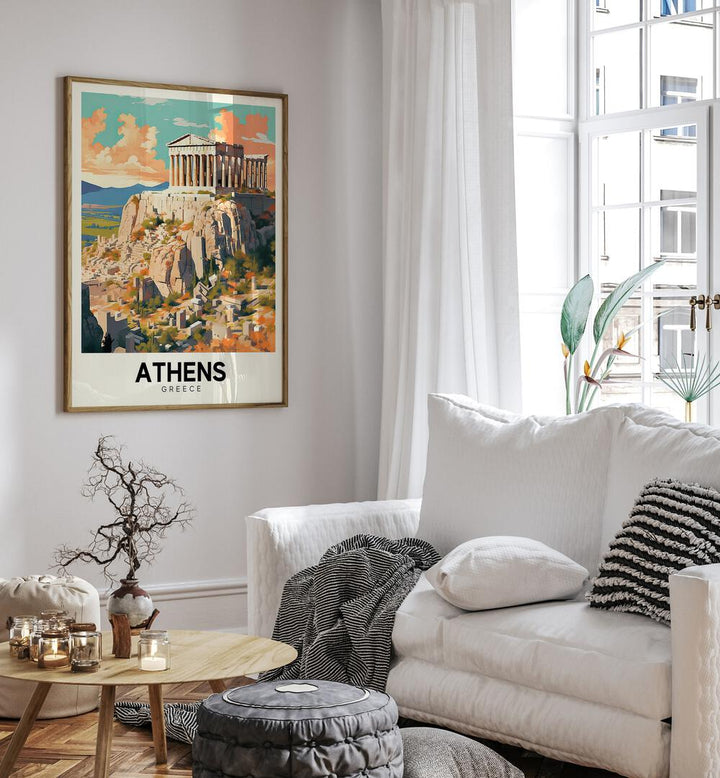 Stunning ATHENS - GREECE I, TRAVEL POSTERS, TRAVEL ART PRINTS capturing iconic landmarks and serene landscapes.