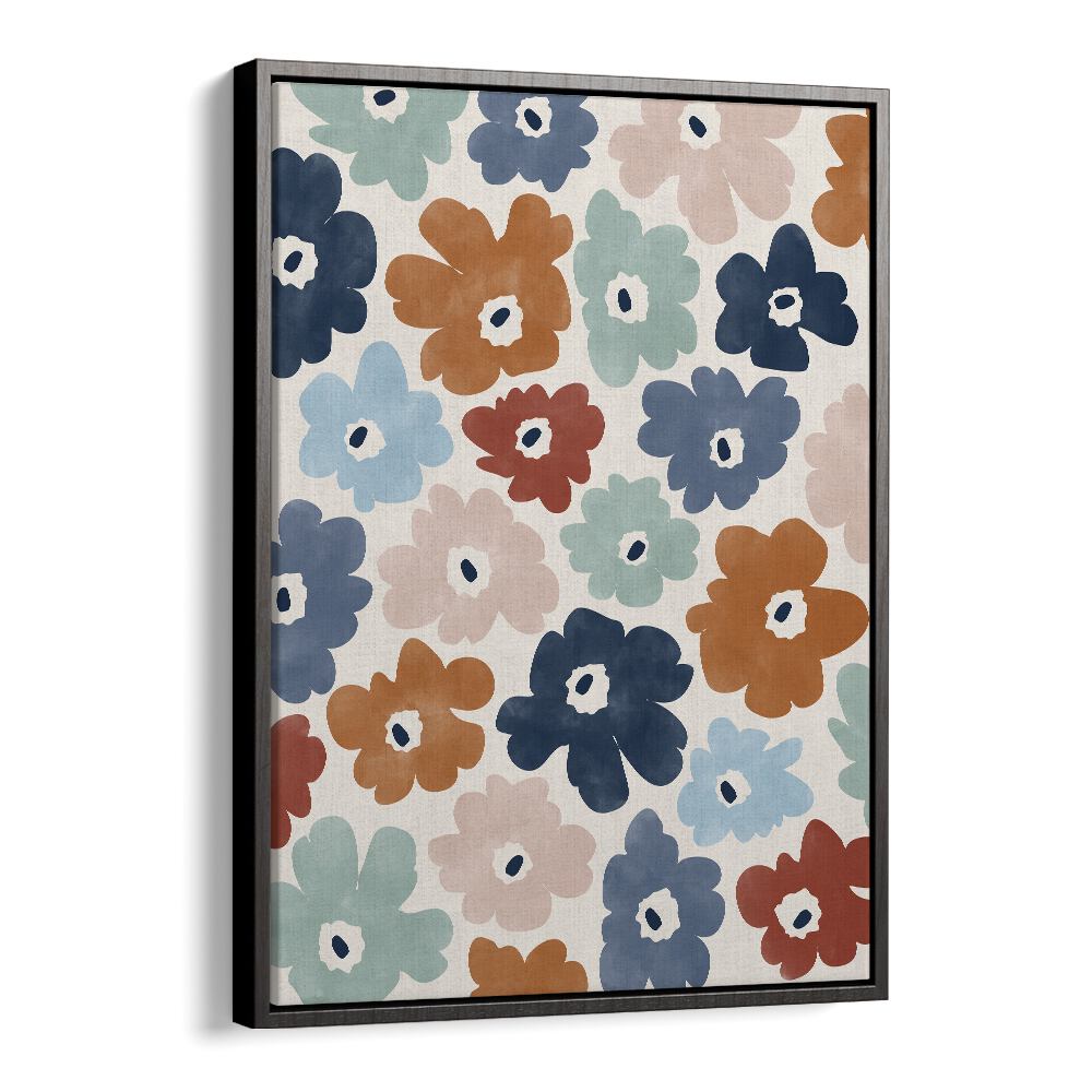 Bright and colorful BLUE TERRACOTTA FLOWERS, FLORAL FLOWER PAINTINGS by Elena Ristova transform your space beautifully.