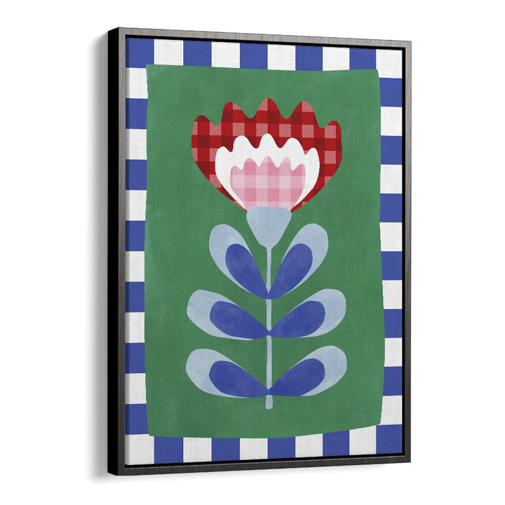 Bright and vibrant Checkered Flower, Floral Flower Paintings by Elena Ristova, perfect for transforming your space.