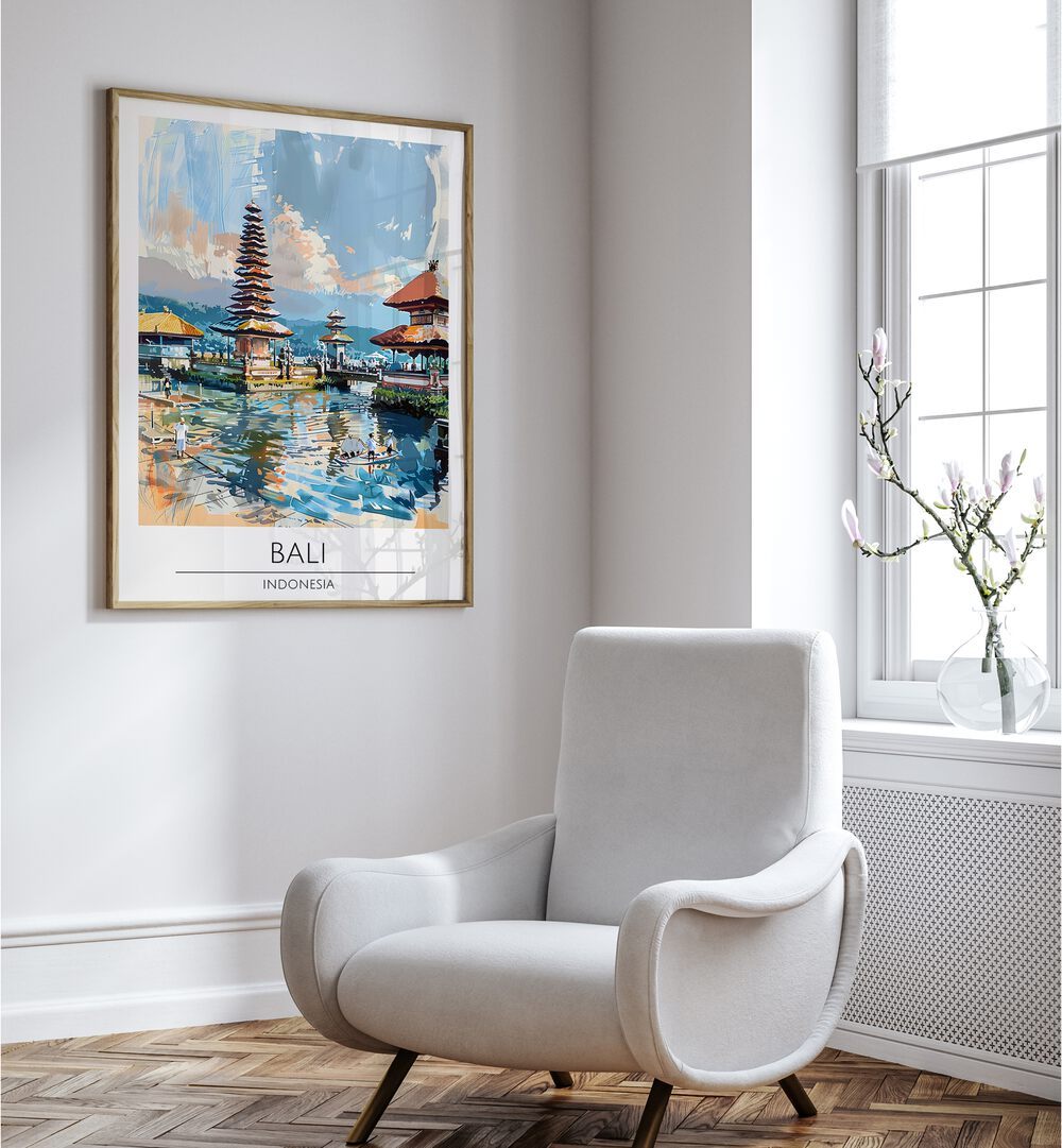 BALI - INDONASIA, TRAVEL POSTERS beautifully framed, showcasing Bali's serene beauty in vibrant art prints.