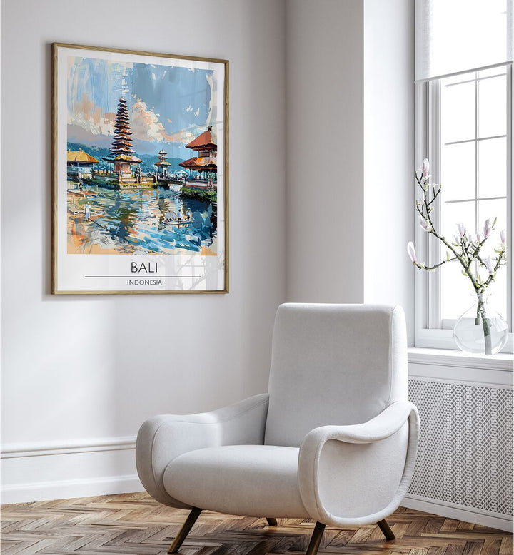 BALI - INDONASIA, TRAVEL POSTERS beautifully framed, showcasing Bali's serene beauty in vibrant art prints.