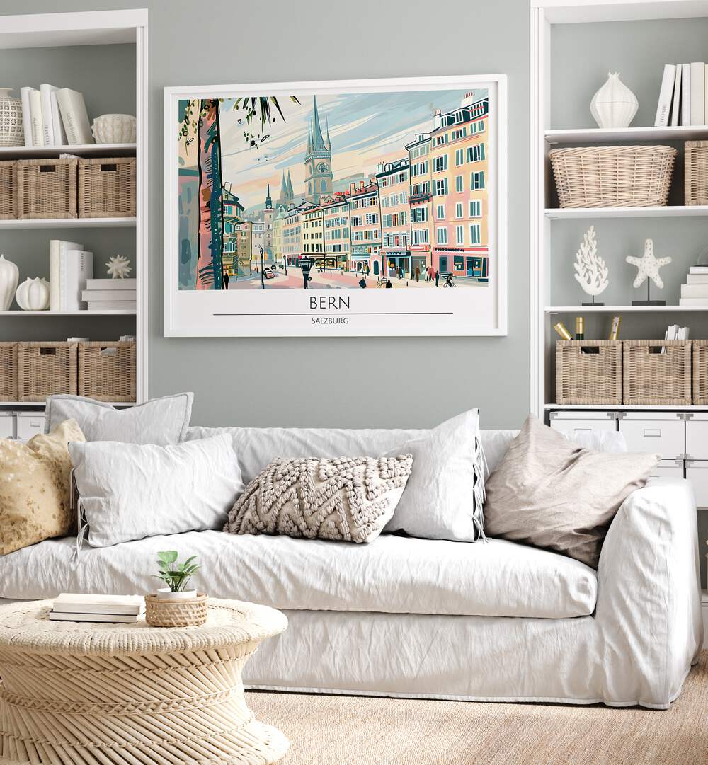 Transform your space with BERN - SALZBURG, TRAVEL POSTERS showcasing the charm of Salzburg's enchanting beauty.