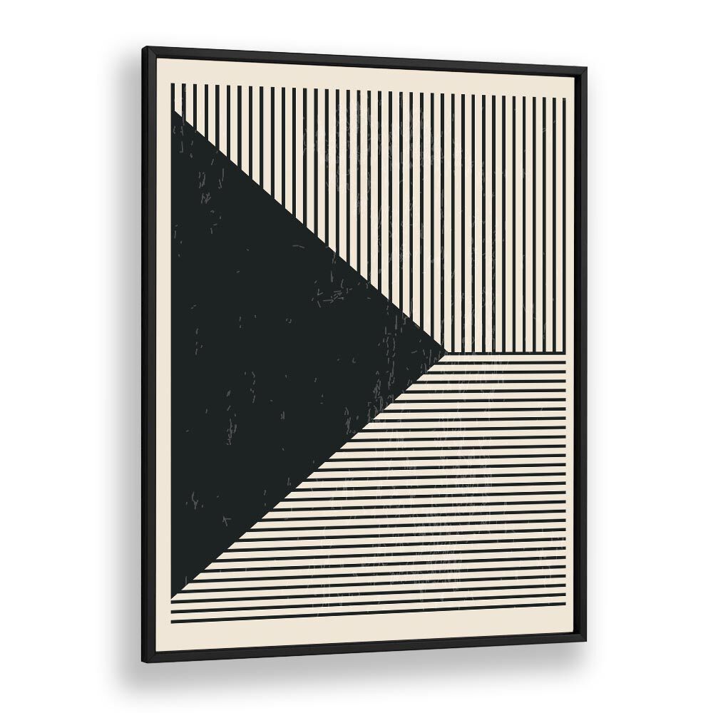 Stylish geometric art print from the BLACK AND WHITE LINES SERIES II by Jay Stanley, perfect for modern decor.