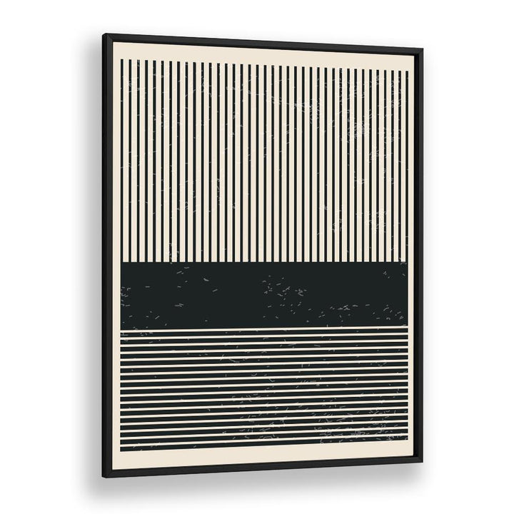 Elegant BLACK AND WHITE MINIMAL SERIES V, GEOMETRIC ART PRINTS featuring striped patterns, perfect for modern decor.
