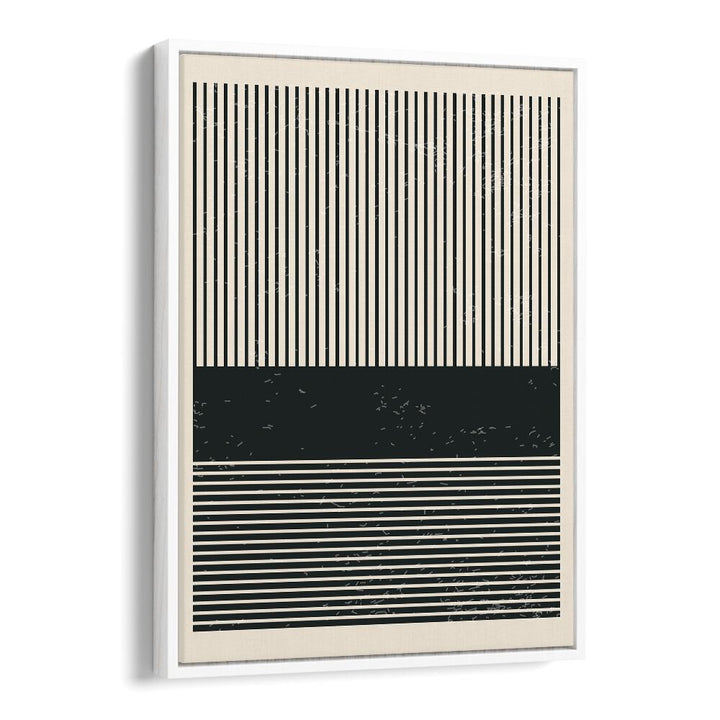 Stunning BLACK AND WHITE MINIMAL SERIES V, GEOMETRIC ART PRINTS by Jay Stanley, showcasing elegant line art in contemporary decor.