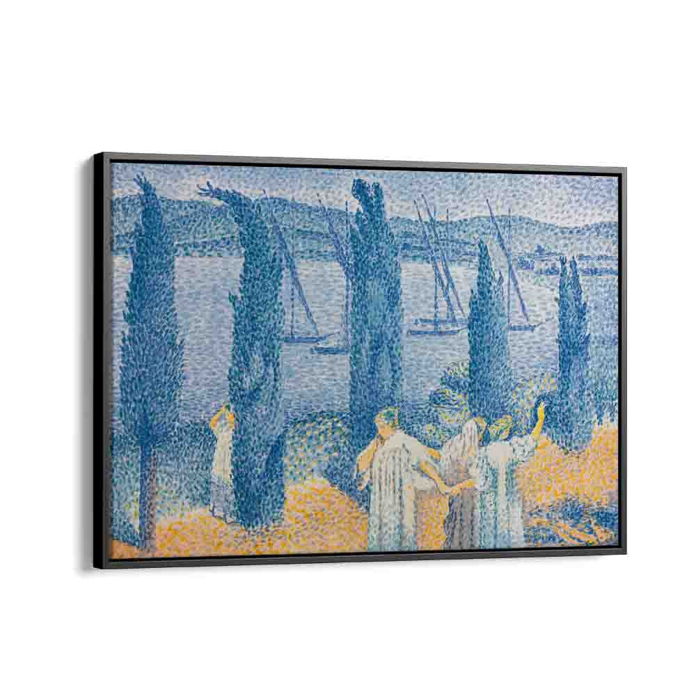 painting - LANDSCAPE WITH CYPRESSES (1897) by Asianmonk
