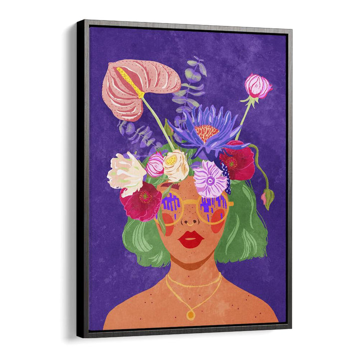 Vibrant "FLOWER HEAD, FASHION POSTERS" artwork by Raissa Oltmanns adds charm and nature to your space.