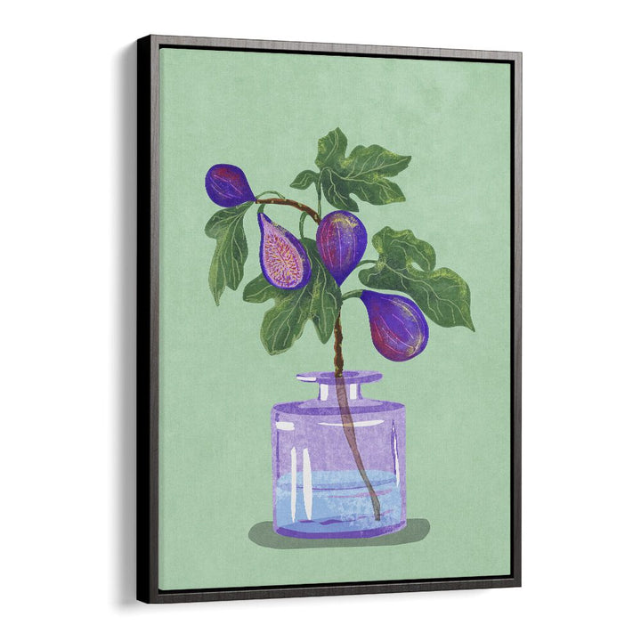 Vibrant FIGS BRANCH IN VASE, FLORAL FLOWER PAINTING by Raissa Oltmanns adds elegance to any space.
