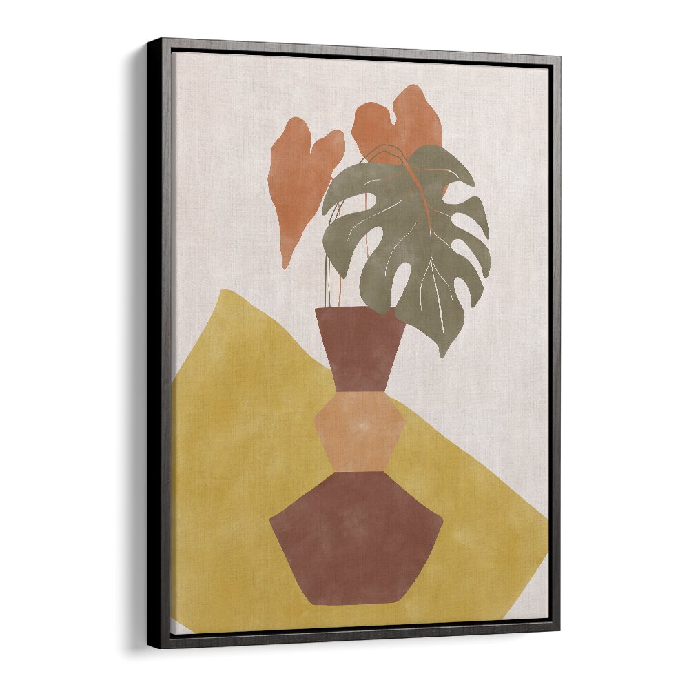 Stylish BROWN FLOWER POT, BOHO ART PAINTINGS by Elena Ristova, perfect for enhancing your home decor.