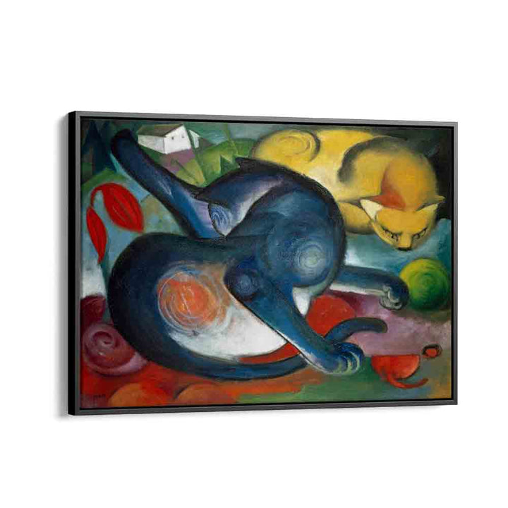 painting - TWO CATS, BLUE AND YELLOW (1912) by Asianmonk