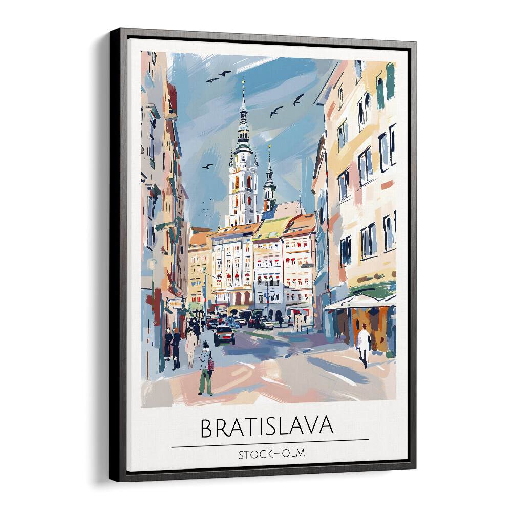 Bratislava - Stockholm, travel posters showcasing vibrant cityscapes to enhance your living space. Perfect for adventurers!