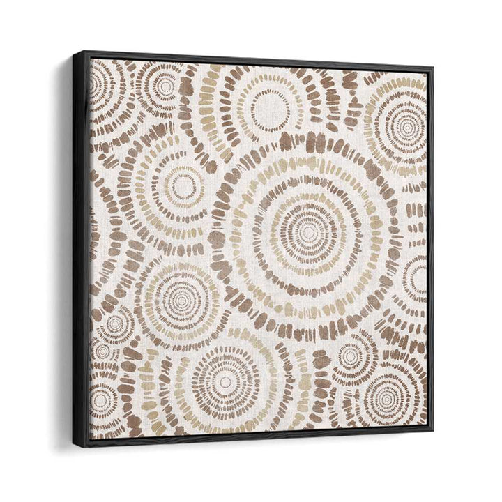 Transform your space with AGAC, BOHO ART PAINTINGS featuring vibrant circular patterns in a sleek black frame.