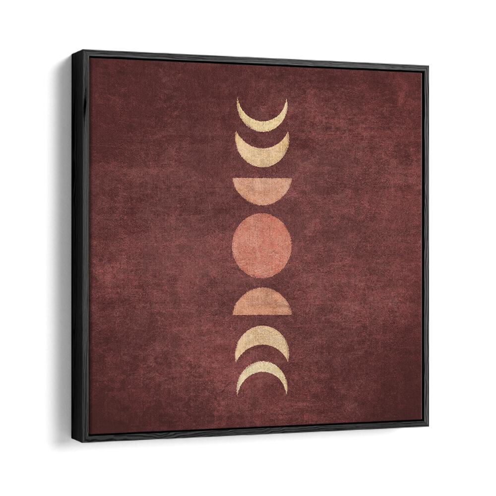 Stylish VISNE MOON PHASES III, BOHO ART PAINTINGS featuring lunar designs on a rich, textured background. Perfect for decor!