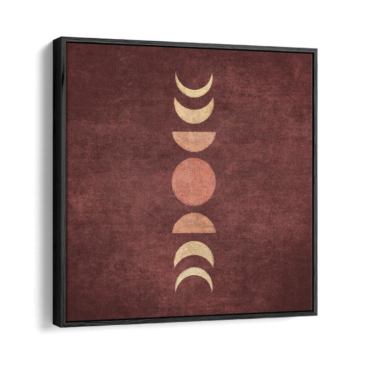 Stylish VISNE MOON PHASES III, BOHO ART PAINTINGS featuring lunar designs on a rich, textured background. Perfect for decor!