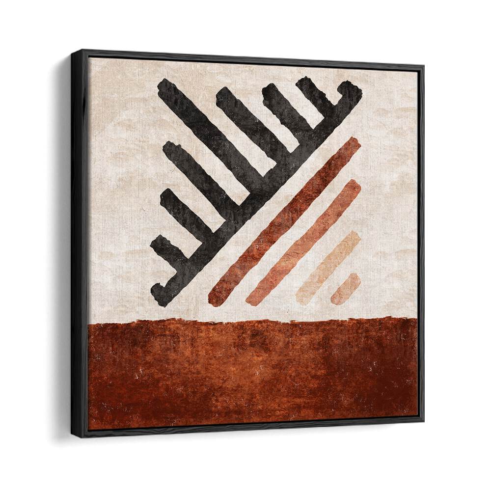 Geometrik Cizgili Kilim Kiremit, Boho Art Paintings, adding modern elegance to your space with vibrant designs.