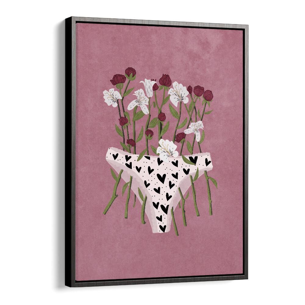 Blooming Slip, floral flower paintings featuring vibrant blooms and creative design by Raissa Oltmanns on canvas.