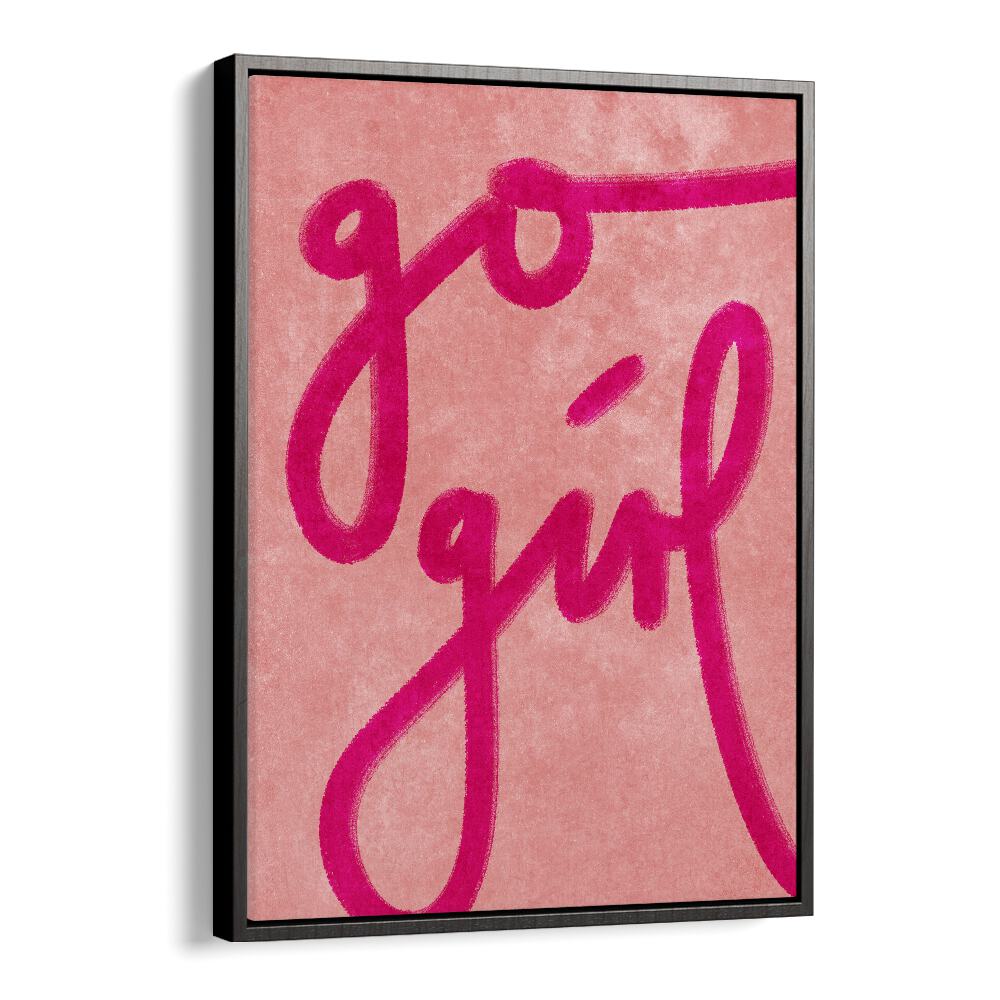 Elevate your space with GO GIRL, FASHION POSTERS by Raissa Oltmanns, a vibrant art piece on premium canvas.