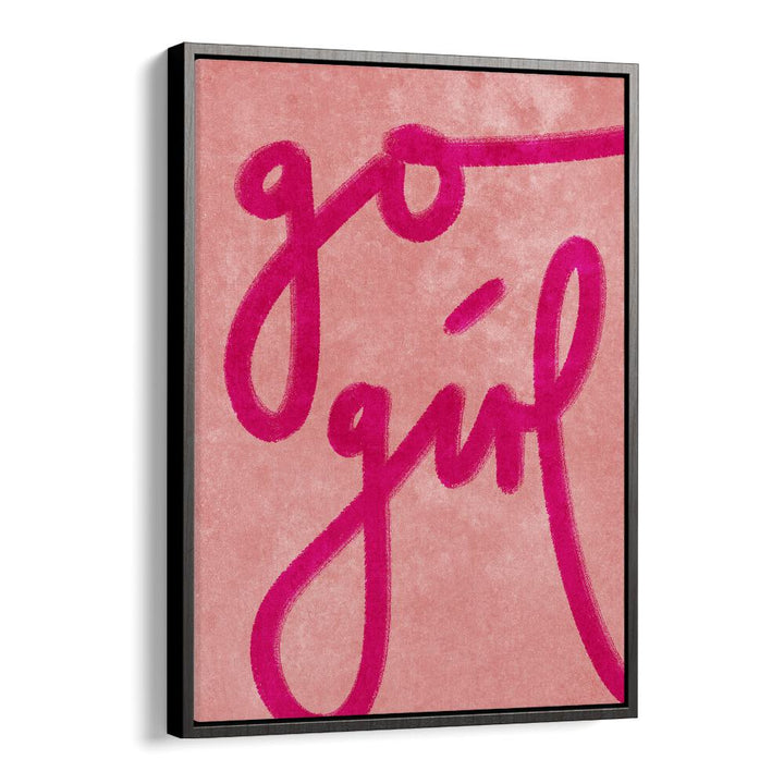 Elevate your space with GO GIRL, FASHION POSTERS by Raissa Oltmanns, a vibrant art piece on premium canvas.