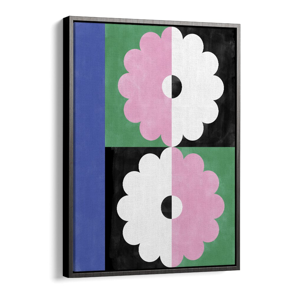 Colorful TWIN FLOWER, FLORAL FLOWER PAINTINGS by Elena Ristova enhance any space with vibrant botanical art.