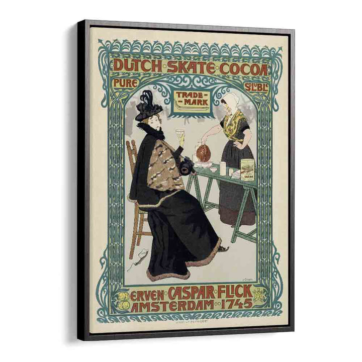 Ohara Koson painting - DUTCH SKATE COCOA (1897) by Asianmonk